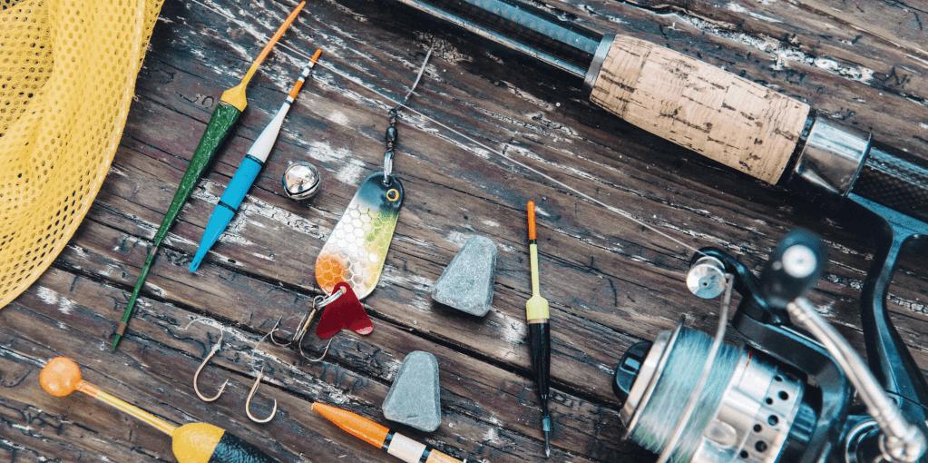 Assorted fishing tools and tackle